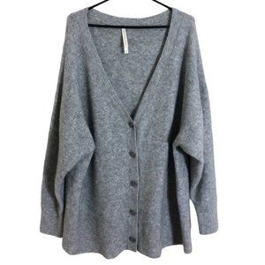 Aritzia The Group Babaton Oversized Gray Wool Cardigan
